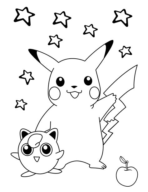 pokemon colouring in pages|Free Pokemon coloring pages